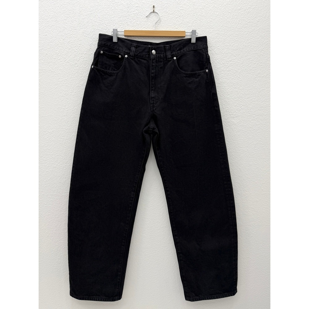 Madewell The Balloon Jean Black Frost Denim High Rise Barrel Leg Womens‎ 31